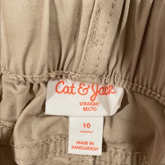 Cat & Jack- 3 Kids Pants with Reinforced Knees, Size 10 - Picture 3 of 6